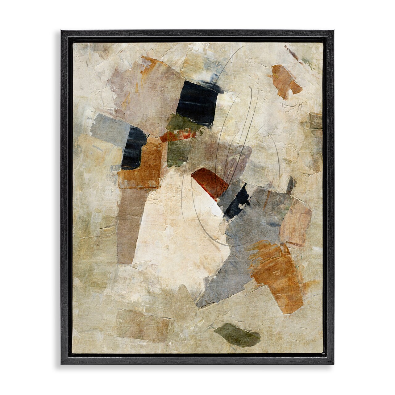 Stupell Industries Rugged Parchment Composition Floating Frame, design by Suzanne Nicoll